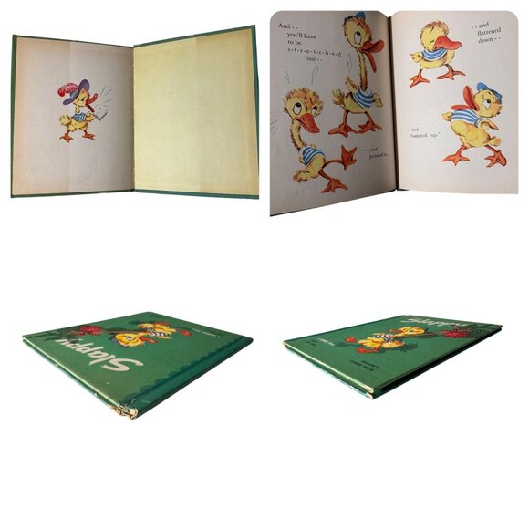 Vintage 1946 Slappy A Bonnie Book Elsie Church Illustrated Cathryn Taylor HC DJ - Picture 5 of 15